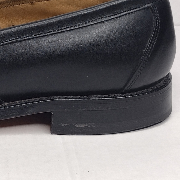 FootJoy Classics Men's Black Leather Office Business Tassel Slip On Loafers - Picture 13 of 14